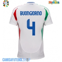 Camisa de time de futebol Itália Alessandro Buongiorno #4 Replicas 2º Equipamento Europeu 2024 Manga Curta
